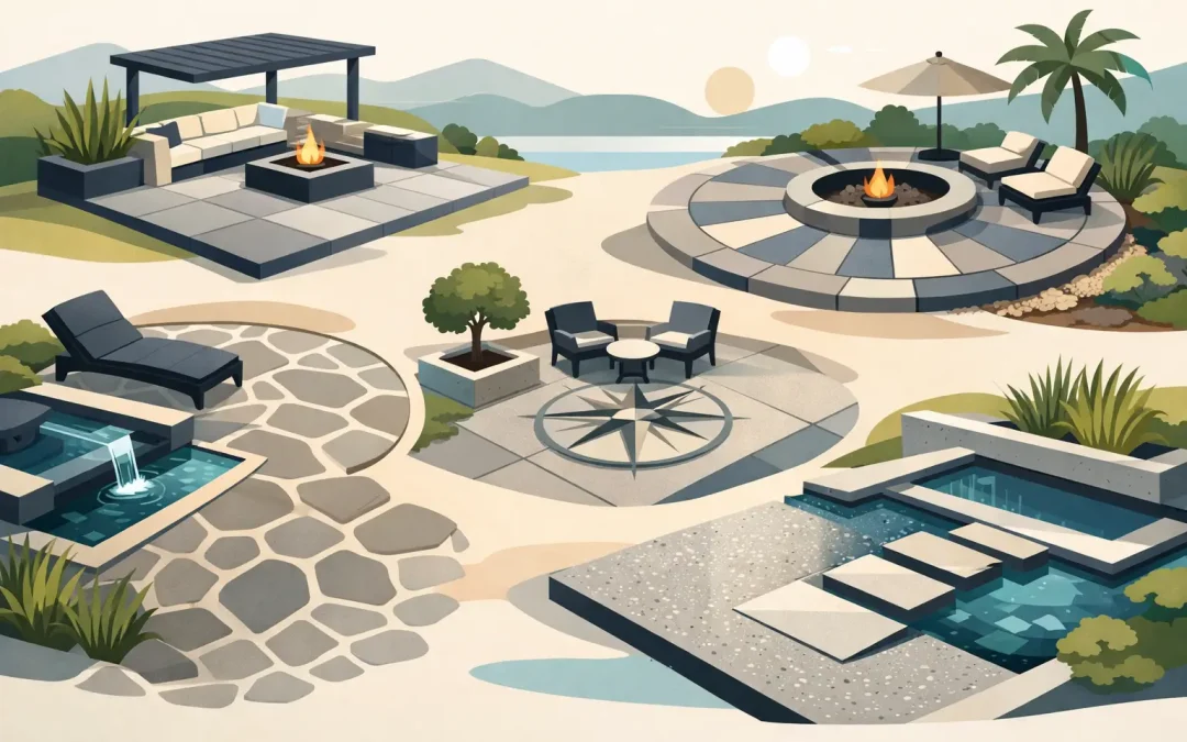 10 idées patio béton décoratif à envisager