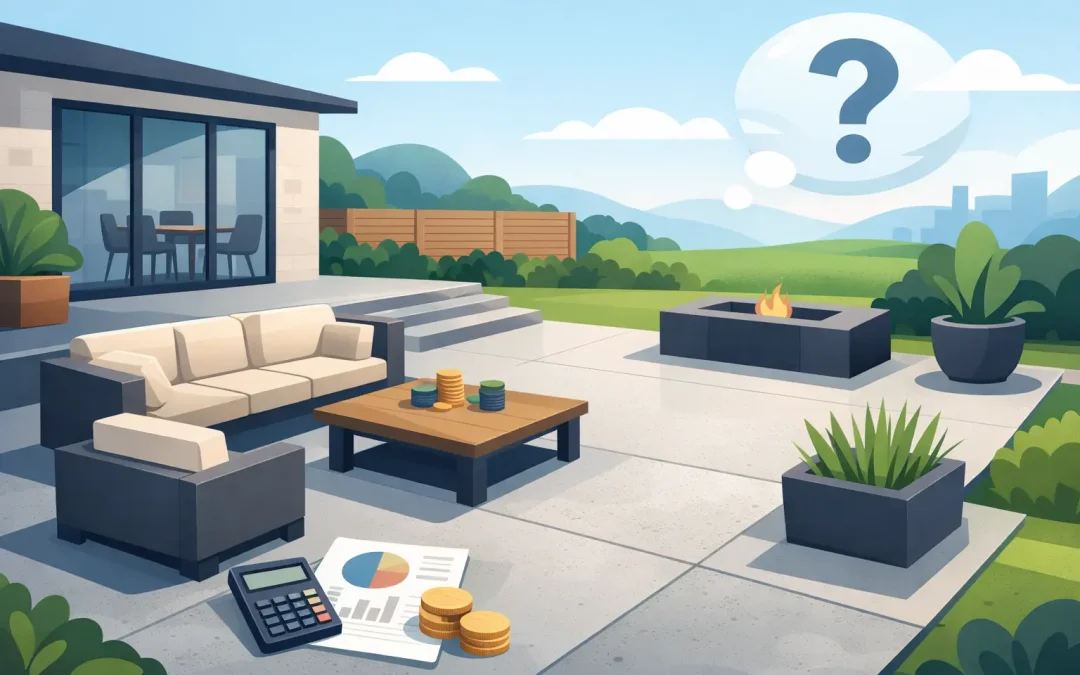 Combien coûte un patio en béton ?
