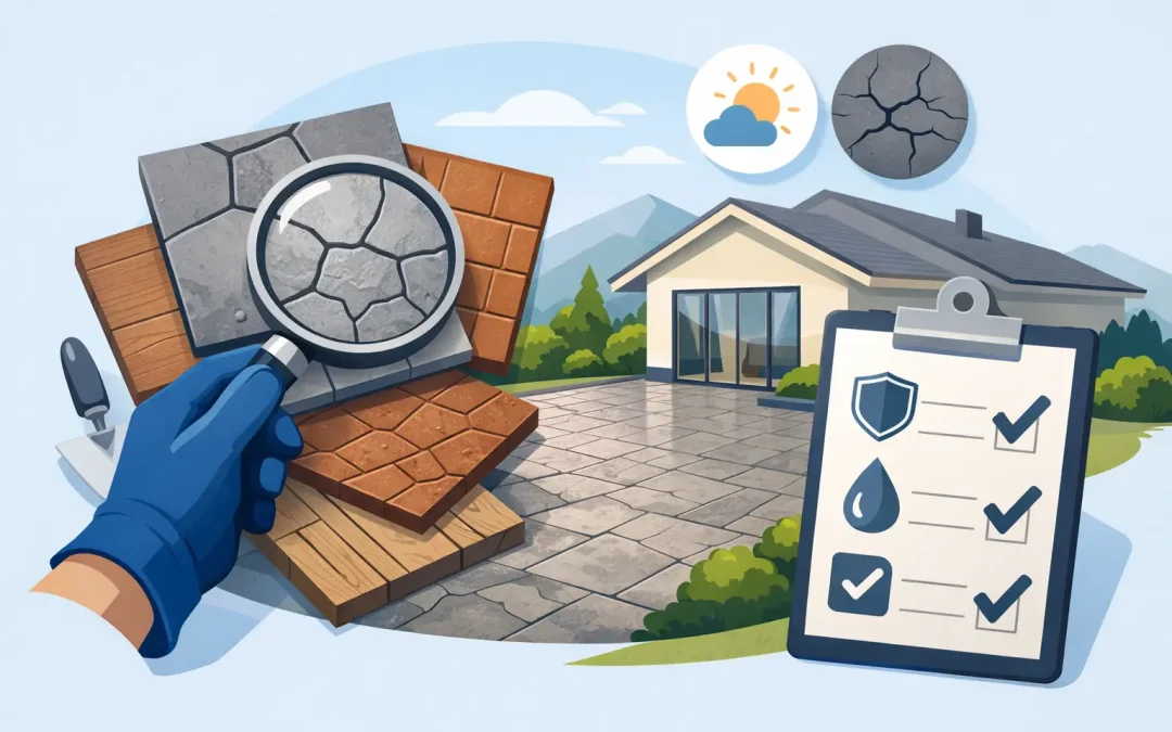Bien choisir un béton estampé durable
