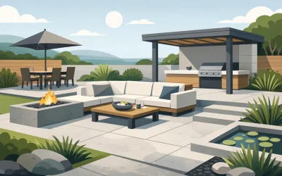 Concevoir un patio béton fonctionnel