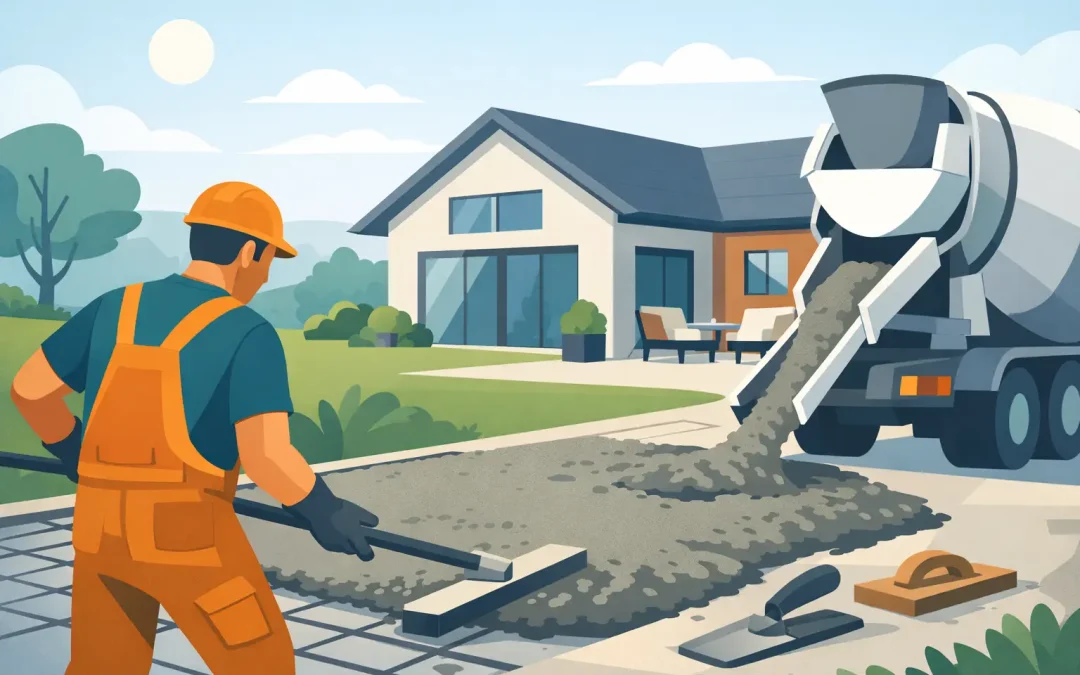 Quand couler du béton extérieur résidentiel ?