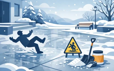 Béton extérieur glissant l’hiver : que faire ?