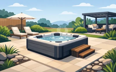 Comment intégrer une dalle spa dans sa cour
