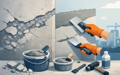 Comment réparer un béton écaillé durablement