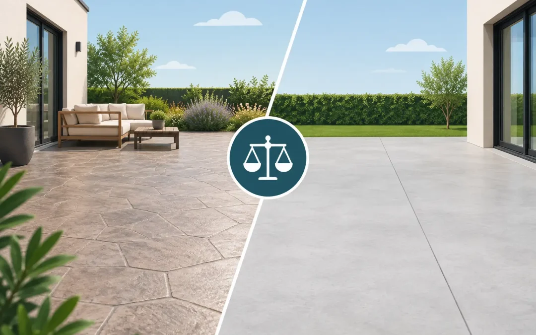 Béton décoratif ou dalle standard : que choisir?