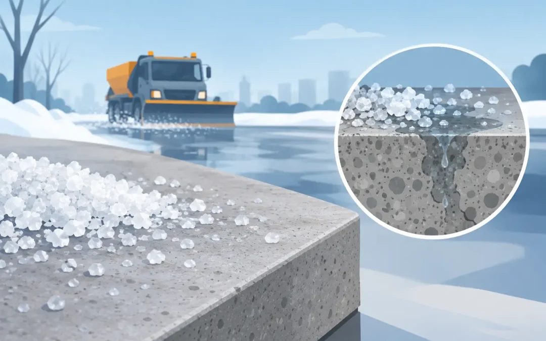 Le béton résiste-t-il au sel de déglaçage?