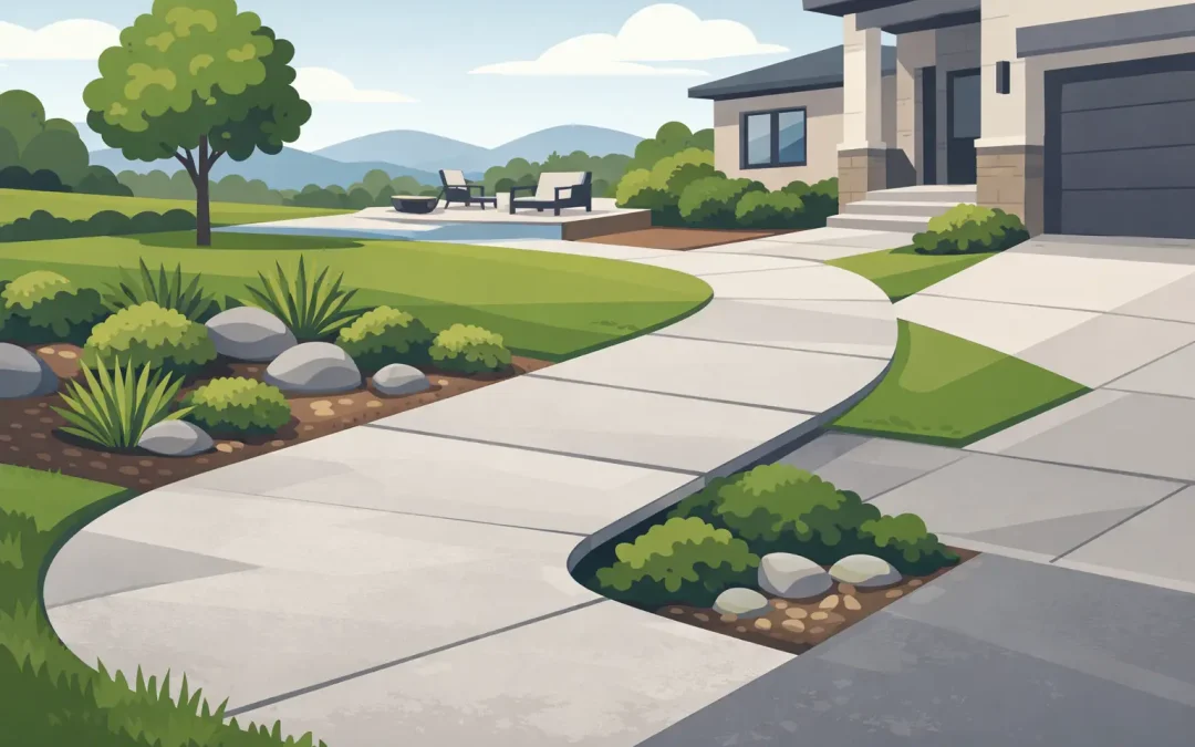Meilleures idées de trottoir béton résidentiel