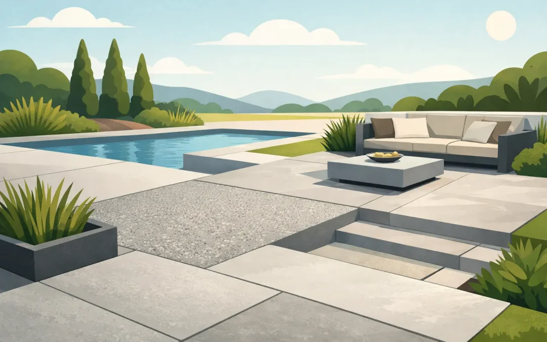 Revêtement béton décoratif extérieur bien choisi
